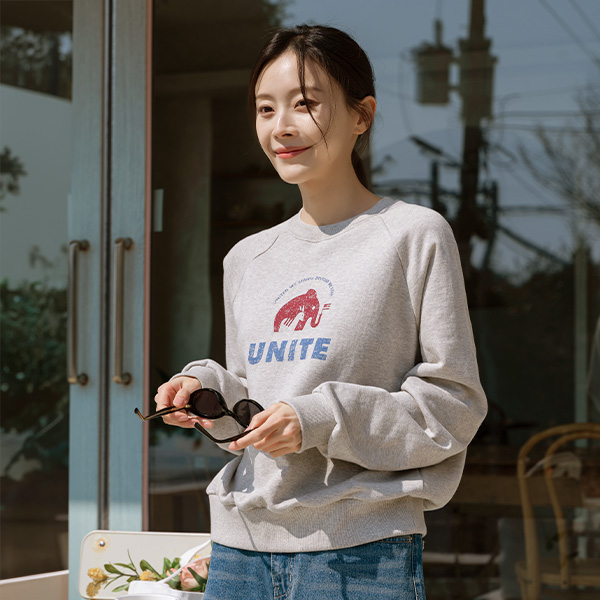 Elephant Printing Sweatshirt