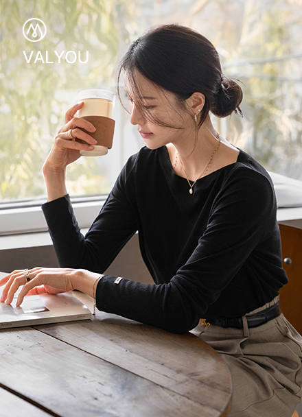 [valyou] Lenny Boat Neck Long-sleeve T-shirt Korea