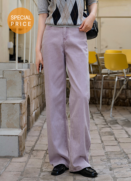[Special Sale] Soft Color Cotton Wide Pants Korea