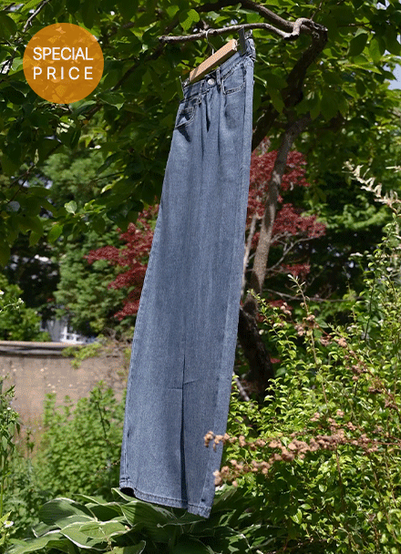 [Special Sale] Summer 세미 와이드 Denim Pants Korea
