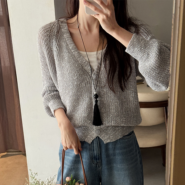 [Special Sale] Raglan Hachi V-neck Cardigan