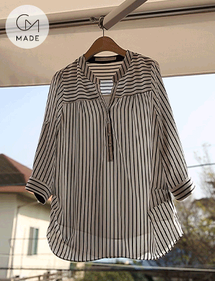valyou_Ray striped blouse MA02032 Korea