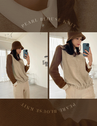 Pearl Blouse Knit C110859 Korea