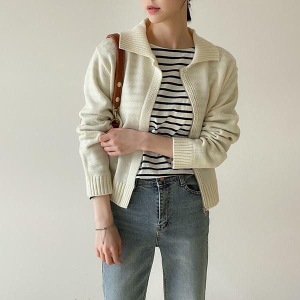 Formal Zip-Up Knitwear C020622