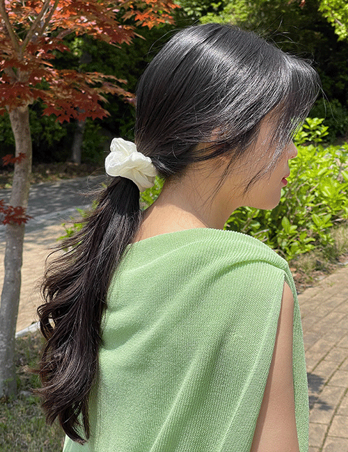 Pearl hair scrunchie Korea