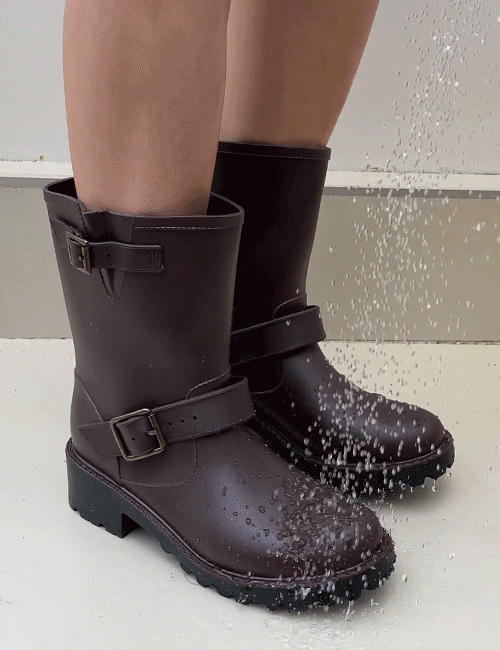 Rio Belt Walker Rain Boots Korea