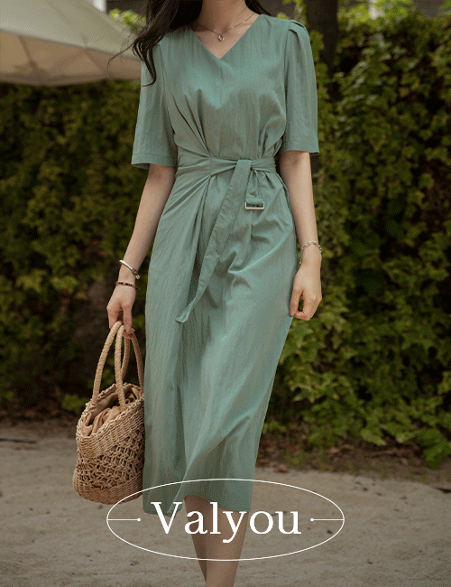 valyou_Sling V-belt dress Korea