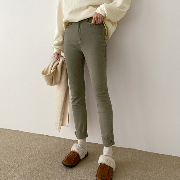 Dart roll-up napping pants (Semi Baggy) C101151