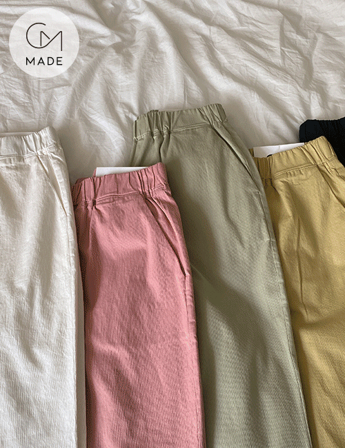 [Perfect pants] Cotton Color Baggy Pants Korea