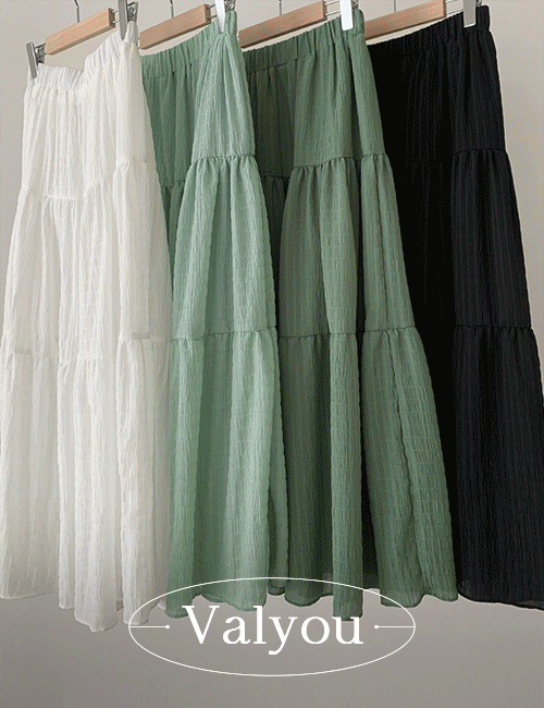 [valyou] Vely plain cancan banding skirt Korea