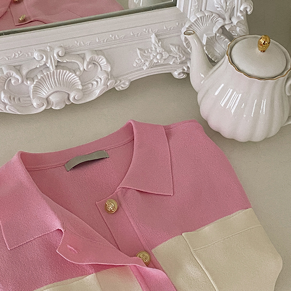 Goldie Color Matching Cardigan