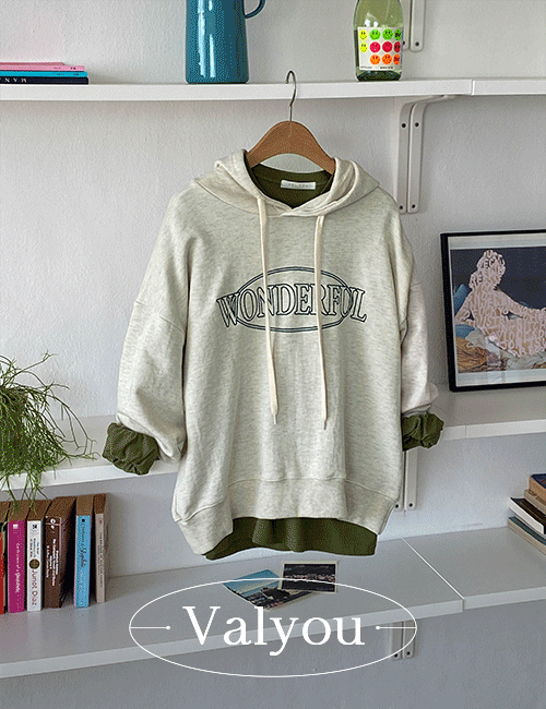 [valyou] Wonderful embroidery Hoodie Korea