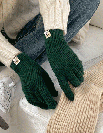 Winter Labels Knitwear Gloves Korea