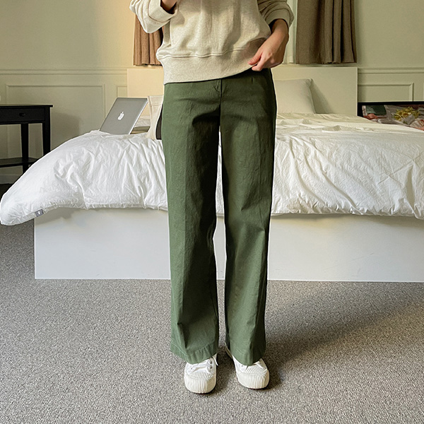 Perfect Cotton Pants 45ver (autumn straight wide pants)