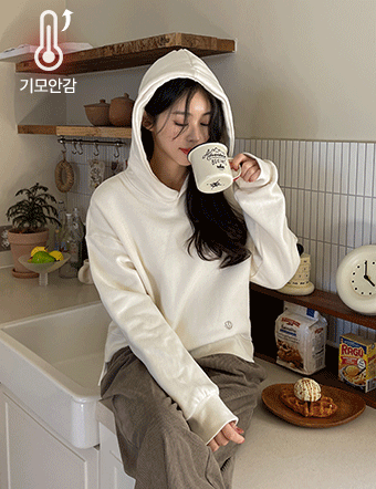 Cozy Double-Sided fleece lined Hooded T-Shirt Korea