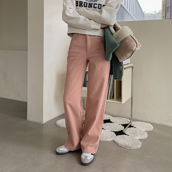 One Semi Wide fleece lined Cotton Pants