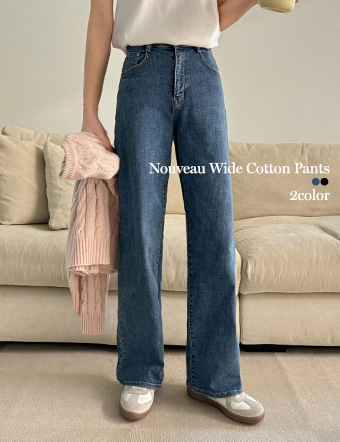 Nouveau Wide Cotton Pants Korea