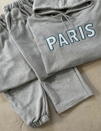 Paris 2Type Pants Hood Set Korea
