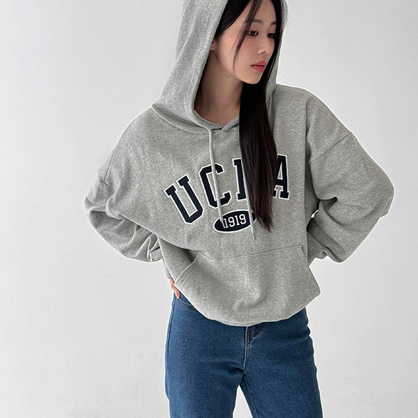 Ukla embroidered patch hoodie