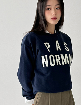 Banomal lettering sweatshirt Korea