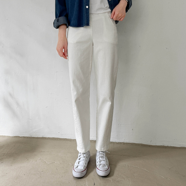 Cut line Baggy fit Banding Pants