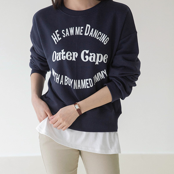 Jimmy layered sweatshirt