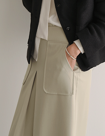 Two-pocket Slit Skirt (Spring) Korea