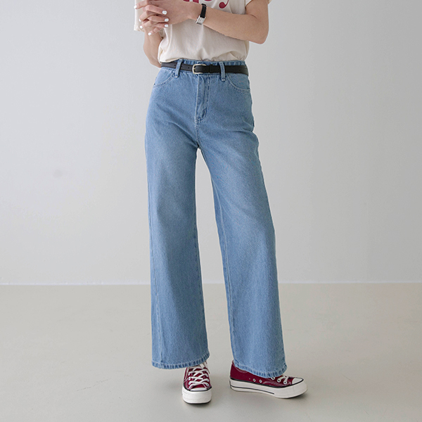 Flare Denim Wide Pants