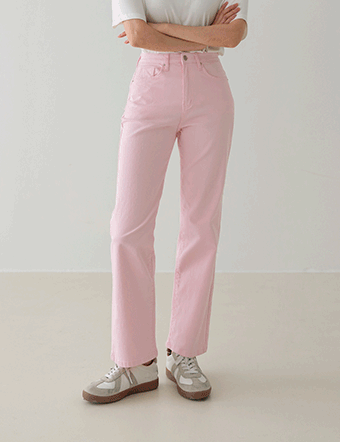 Rayna Spandex Straight Cotton Pants Korea