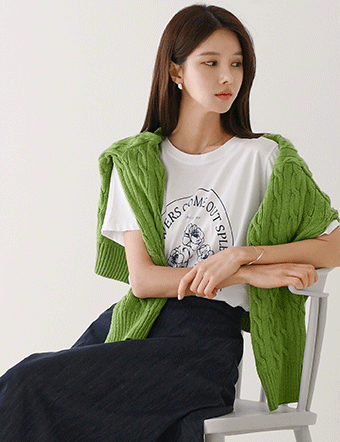 Pla Printed Short Sleeved T-shirt Korea