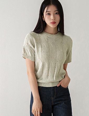 Poam Twiddle Short-sleeve Knitwear Korea