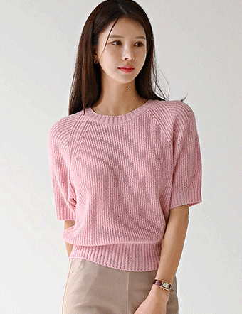 Merry Round Short-Sleeved Knitwear Korea