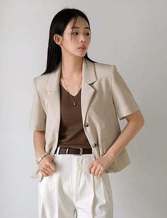 High Cool Touch Short-Sleeved Jacket Korea