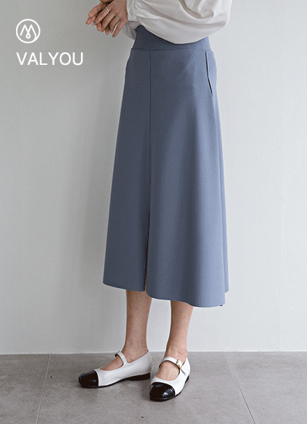 [valyou] Perfect A-line Slit Skirt (Crazy tension ver) Korea