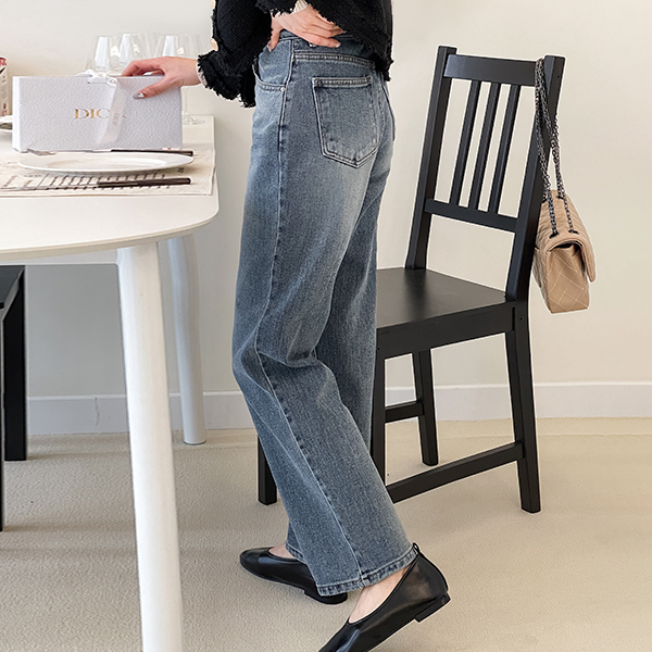 [Perfect pants] Recycle wide denim pants