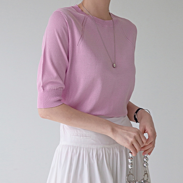 Slosh Round Short-sleeve Knitwear