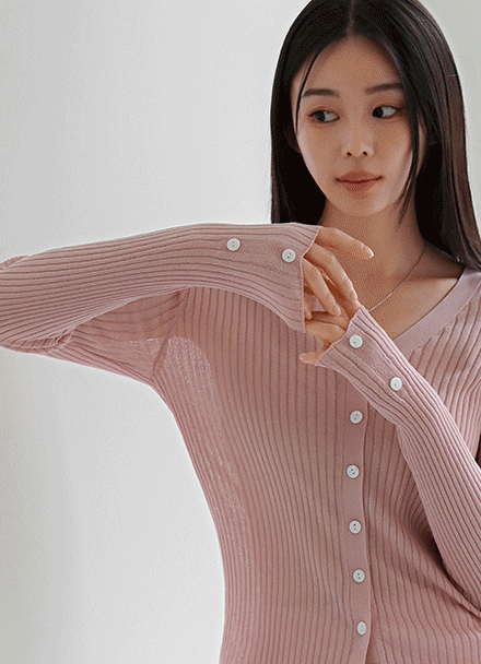 Cooling Summer Corrugated Cardigan Korea