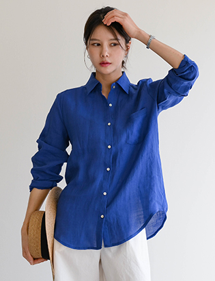 Summer Linen Color Shirt Korea