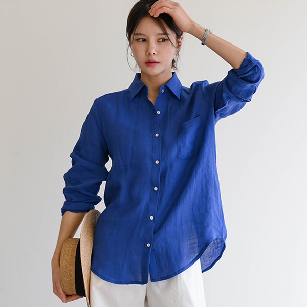 Summer Linen Color Shirt