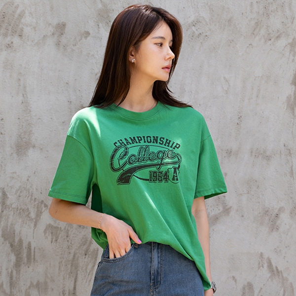 College Printing Short-sleeve T-shirt