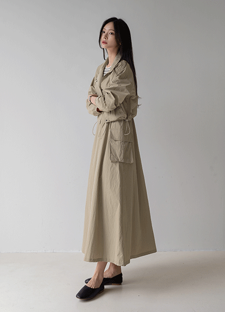 Autumn Bustle Two-Piece Dress Korea