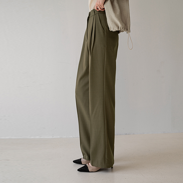 Autumn Pintuck Banding Slacks