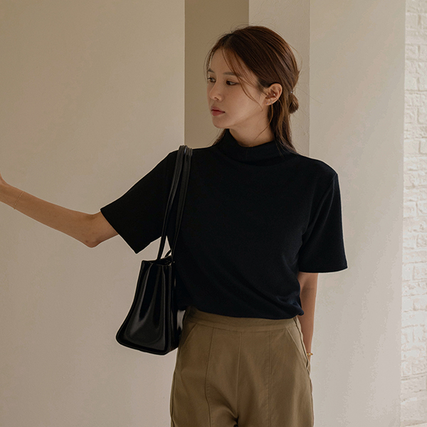 [Special Sale] Simple Corrugated Half-neck Highneck
