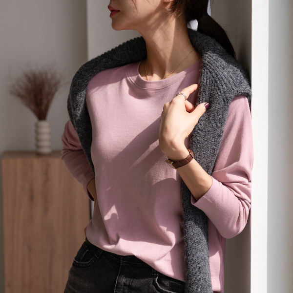 [valyou] Basic Slit Modal T-shirt(Autumn)