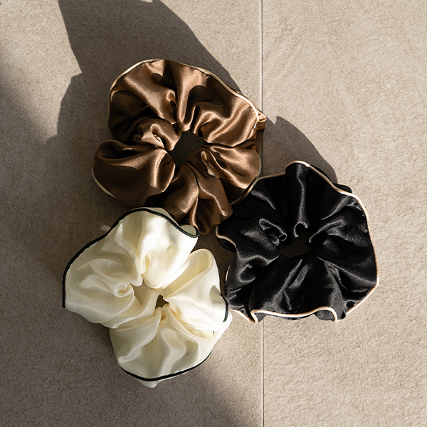 Color matching binding Scrunchies