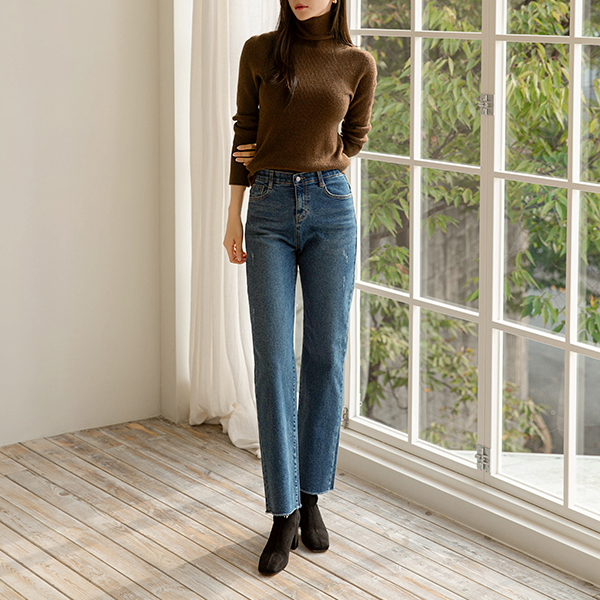 Perfect Pants 35ver (fleece-lined semi-wide)