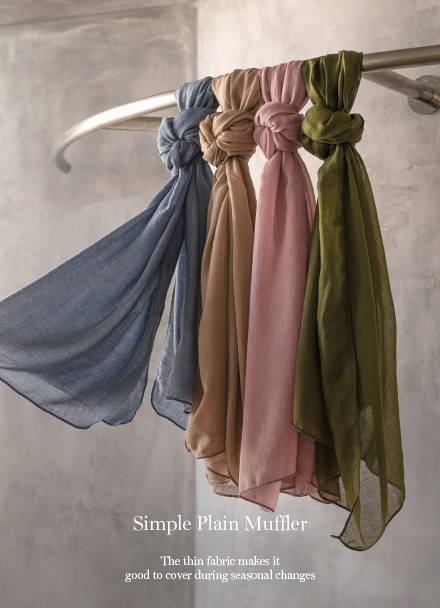 Simple plain muffler Korea