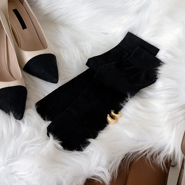 Stretchy fleece lined Stockings Socks
