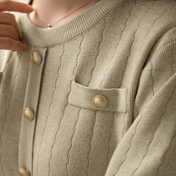 Sanne Golden Knitwear Dress