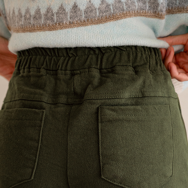 Joy fleece lined Baggy Cotton Pants